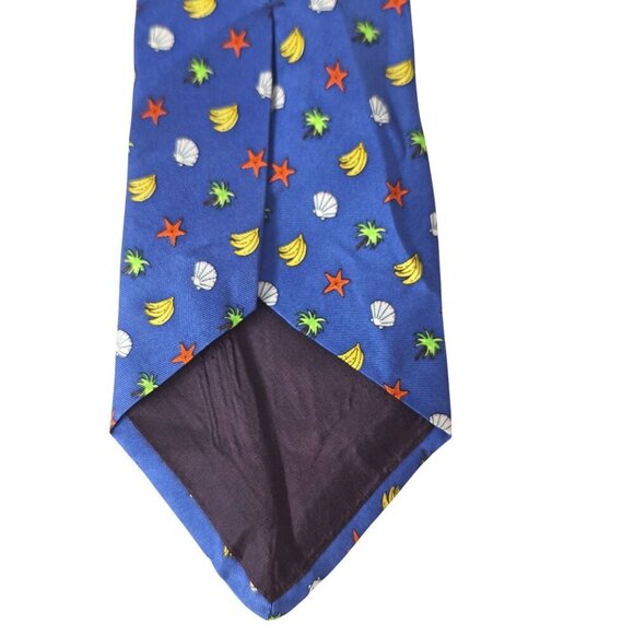 Old Navy Silk Necktie Banana Palm Tree Tropical - Picture 7 of 8